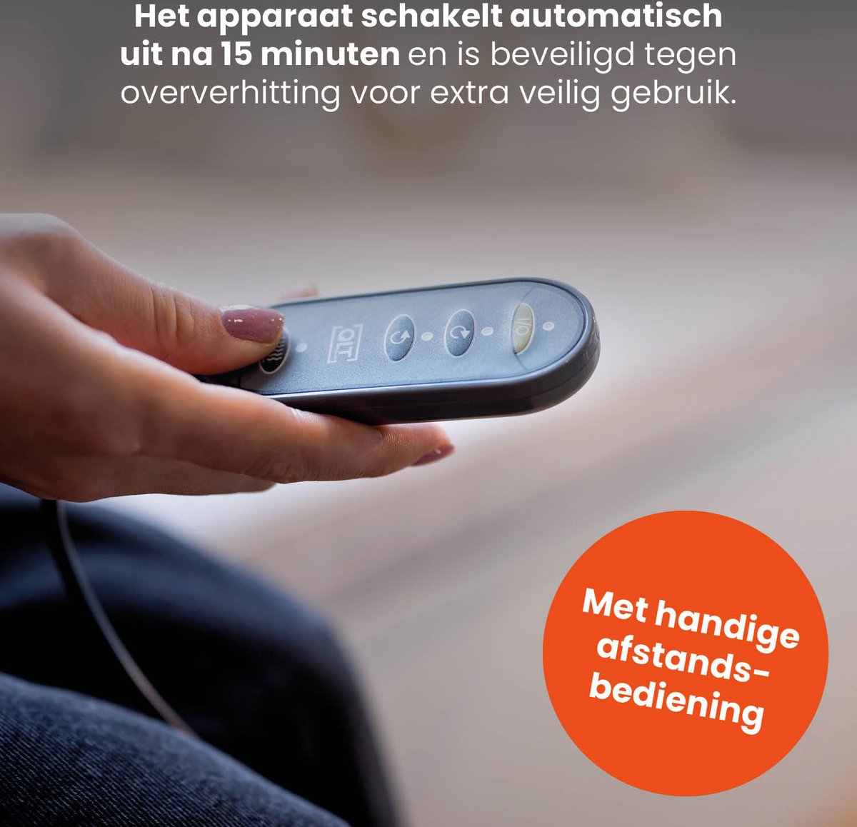 2-in-1 Shiatsu Voetmassageapparaat met Warmtefunctie afstandsbediening