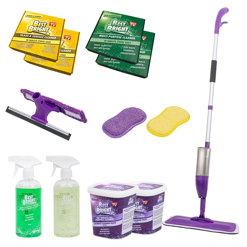 Best Bright alles-in-één krachtig schoonmaaksysteem schoonmaakset