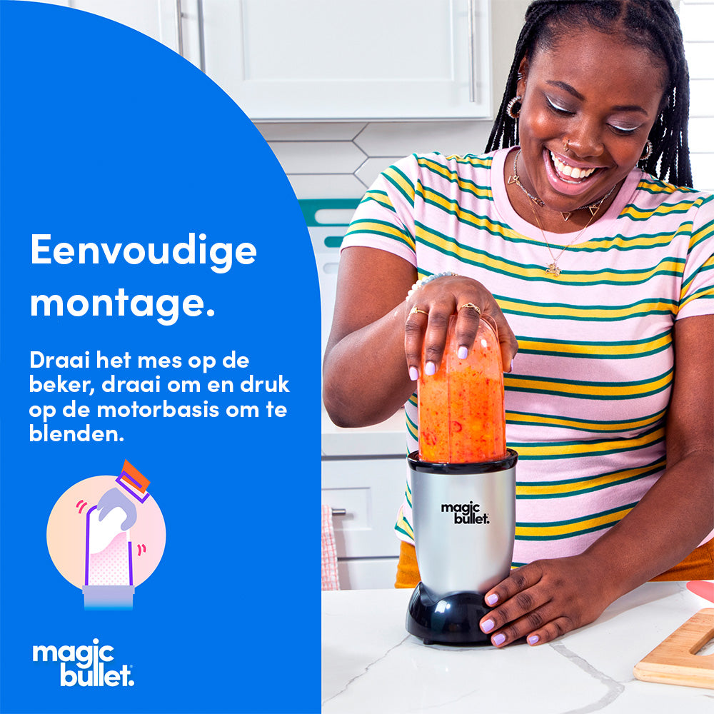 Magic Bullet Original - Blender 7-delige Smoothie Maker zilver