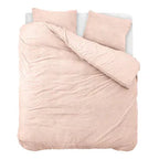 Teddy dekbedovertrek - Roze