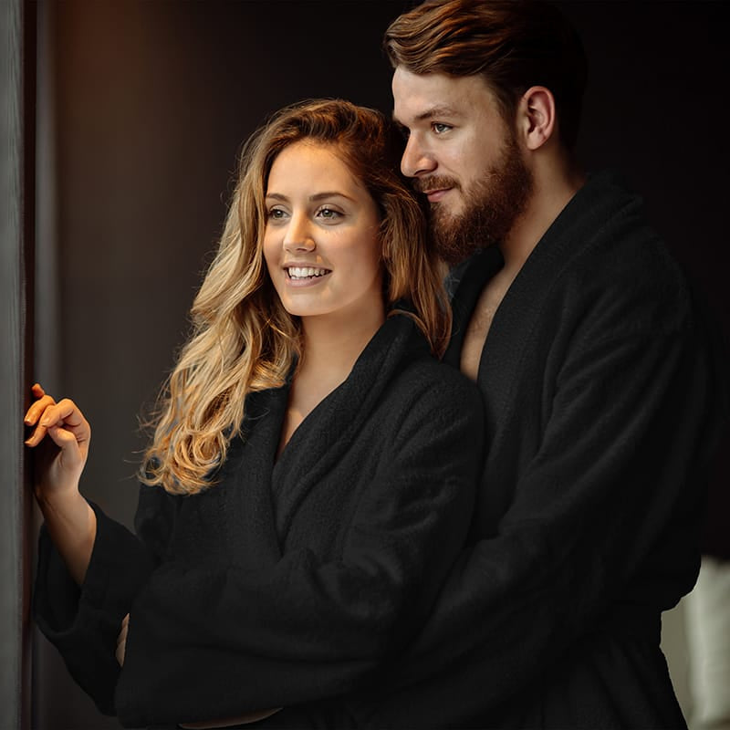 Luxe hotelkwaliteit badjas - Maat S/M - Verkrijgbaar in meerdere kleuren