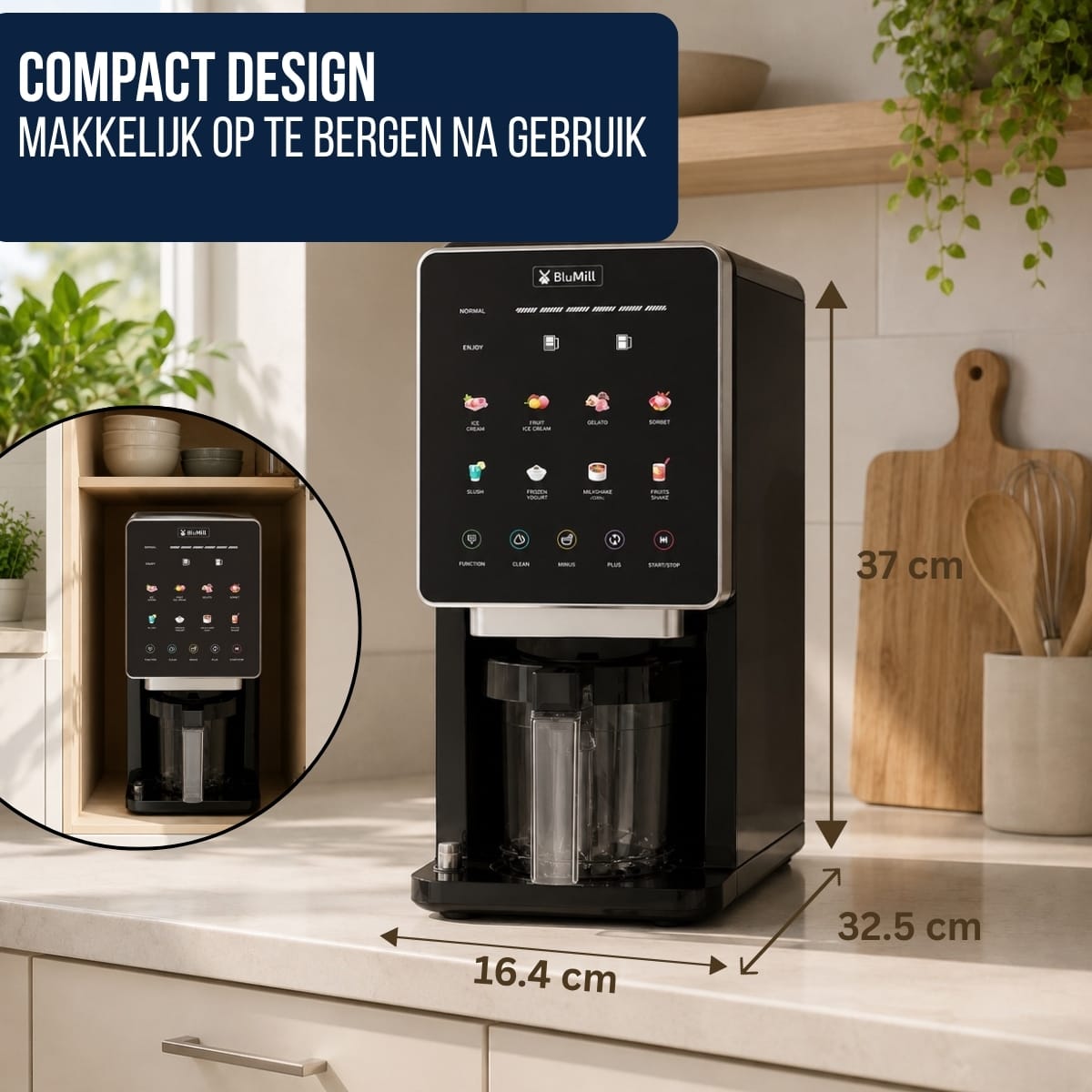 BluMill 8-in-1 IJsmachine design