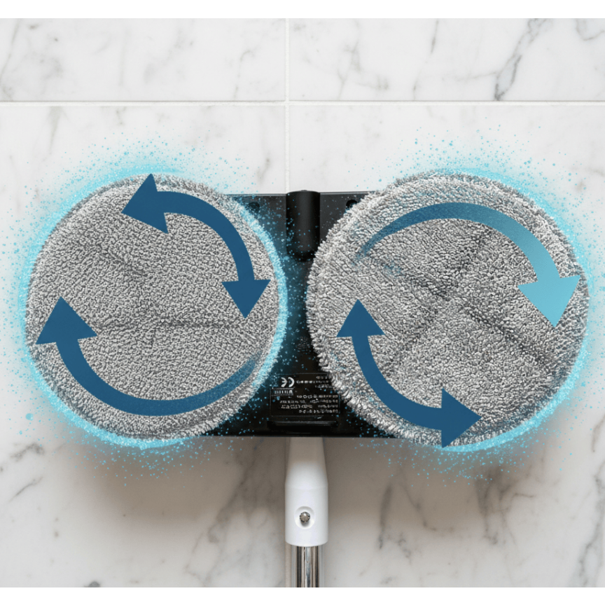 BluMill Draadloze Elektrische Dweil met Sprayfunctie en LED-verlichting
