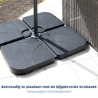BluMill Zweefparasol kruisvoet