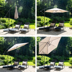 BluMill Zweefparasol inclusief beschermhoes
