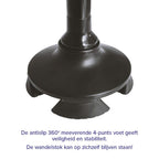 DR-HO'S Get Up & Go Wandelstok - Opvouwbaar, met LED-verlichting en alarm