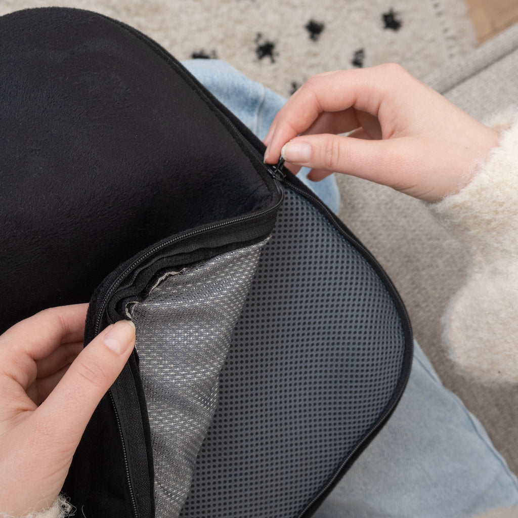 2-in-1 Shiatsu Voetmassageapparaat met Warmtefunctie rits
