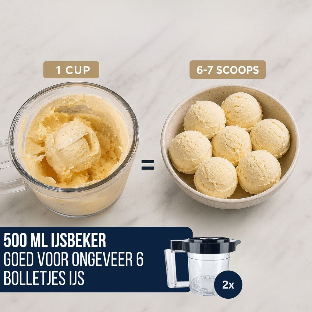 BluMill Ijsmachine beker inhoud