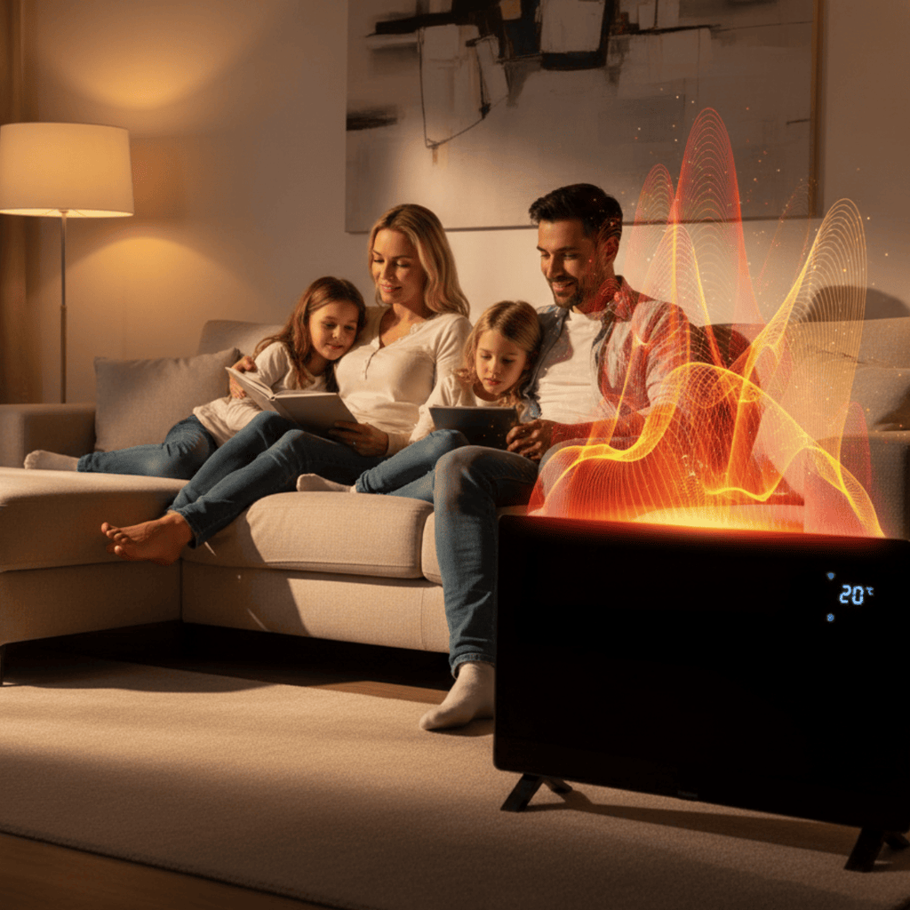 BluMill Elektrische Convectorkachel - Glazen Design Paneelheater