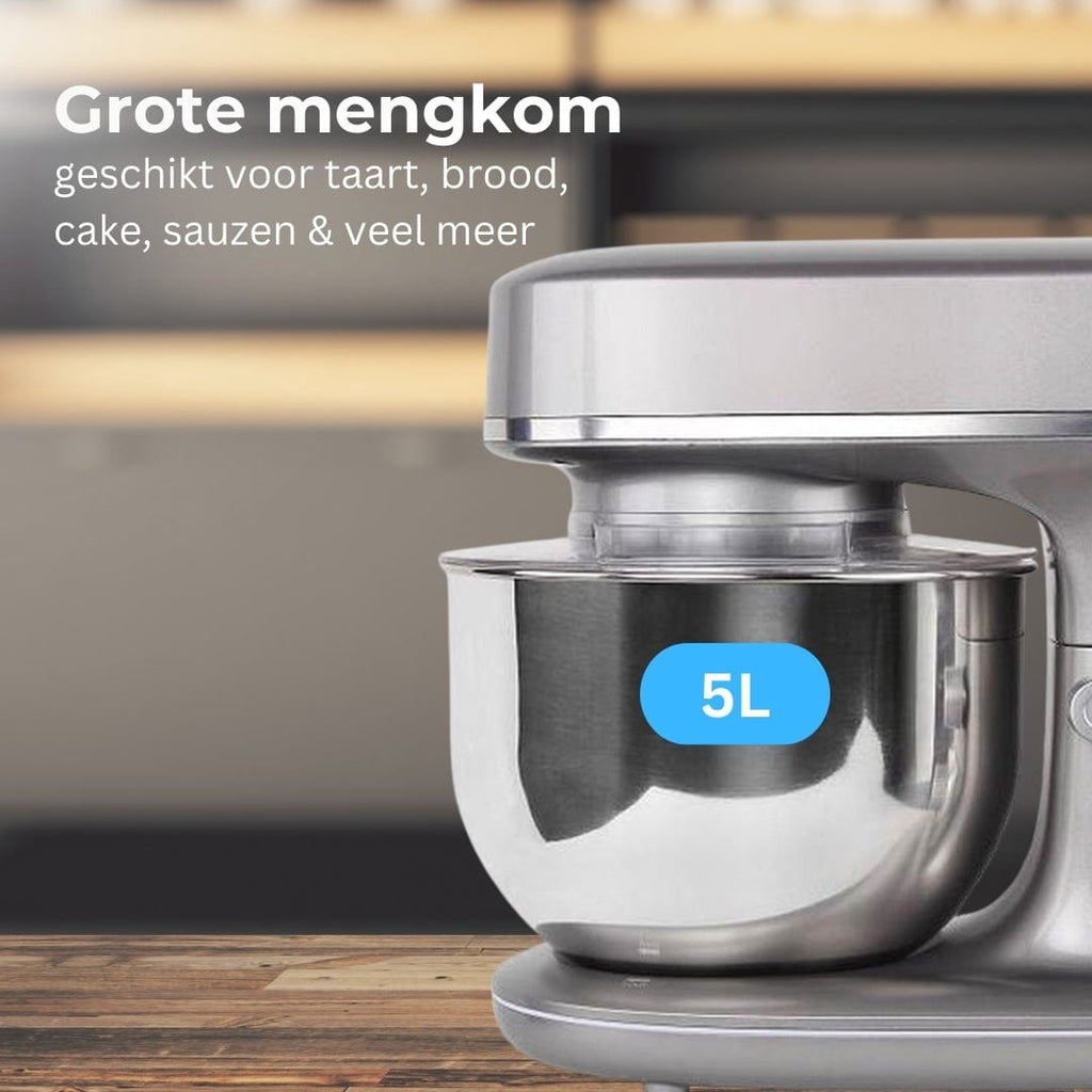 BluMill Keukenmachine 1200W RVS mengkom