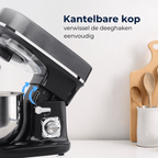 BluMill Keukenmachine 1200W black chrome