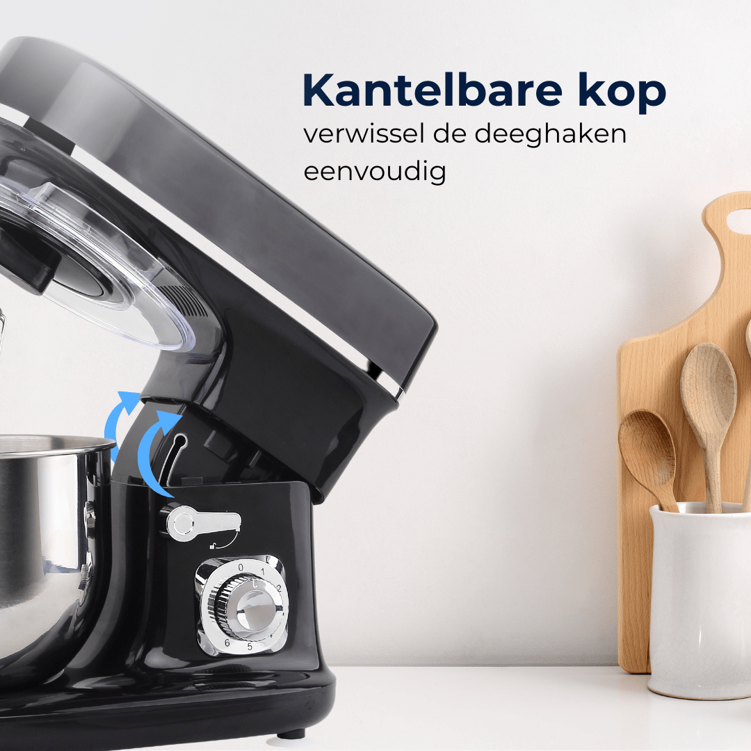 BluMill Keukenmachine 1200W black chrome