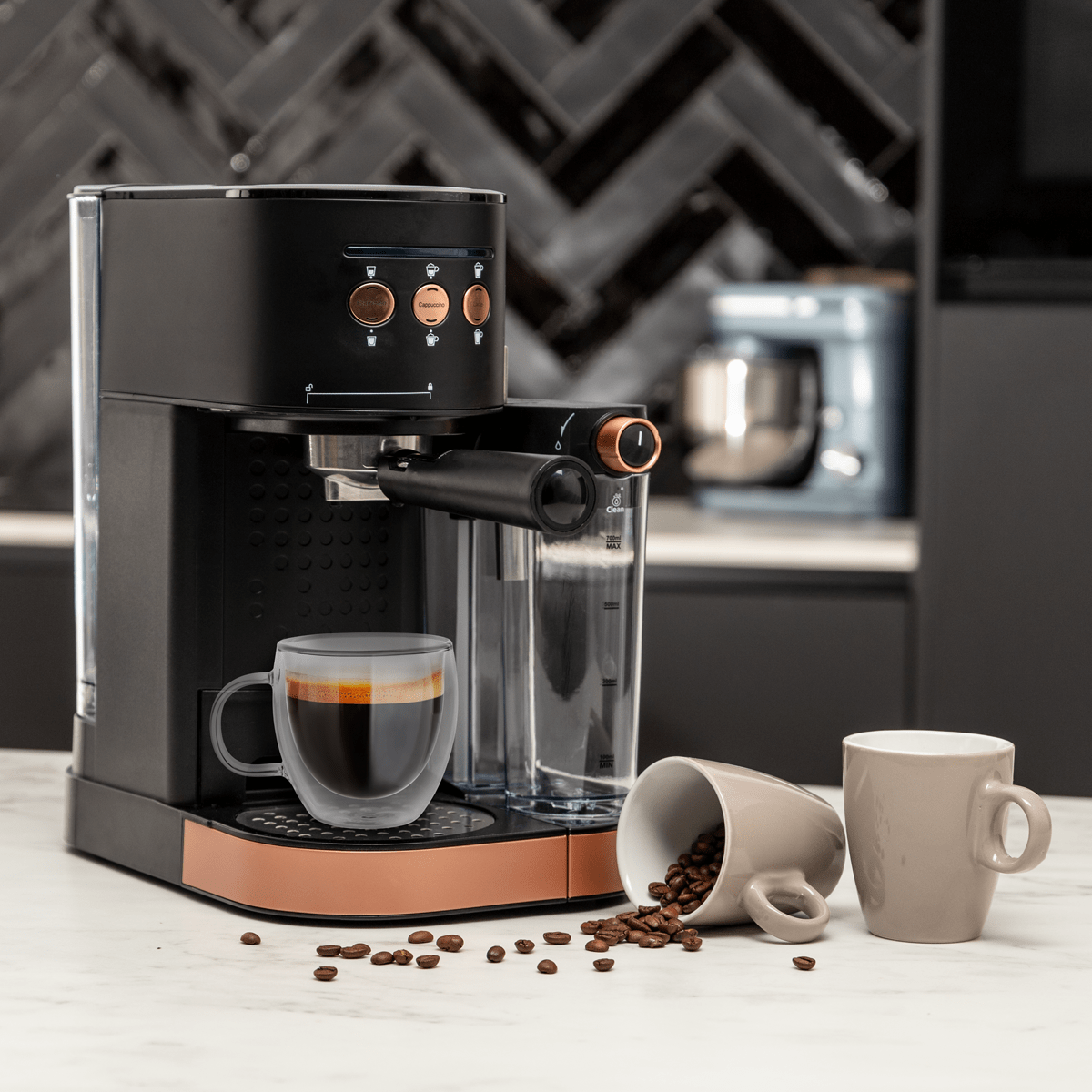 BluMill Koffiemachine met automatische melkopschuimer