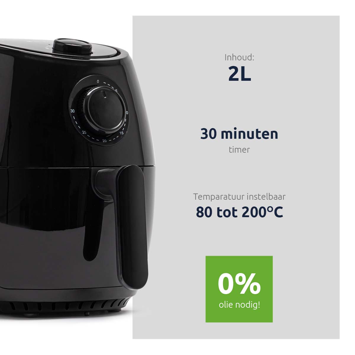 BluMill Mini Airfryer 2L