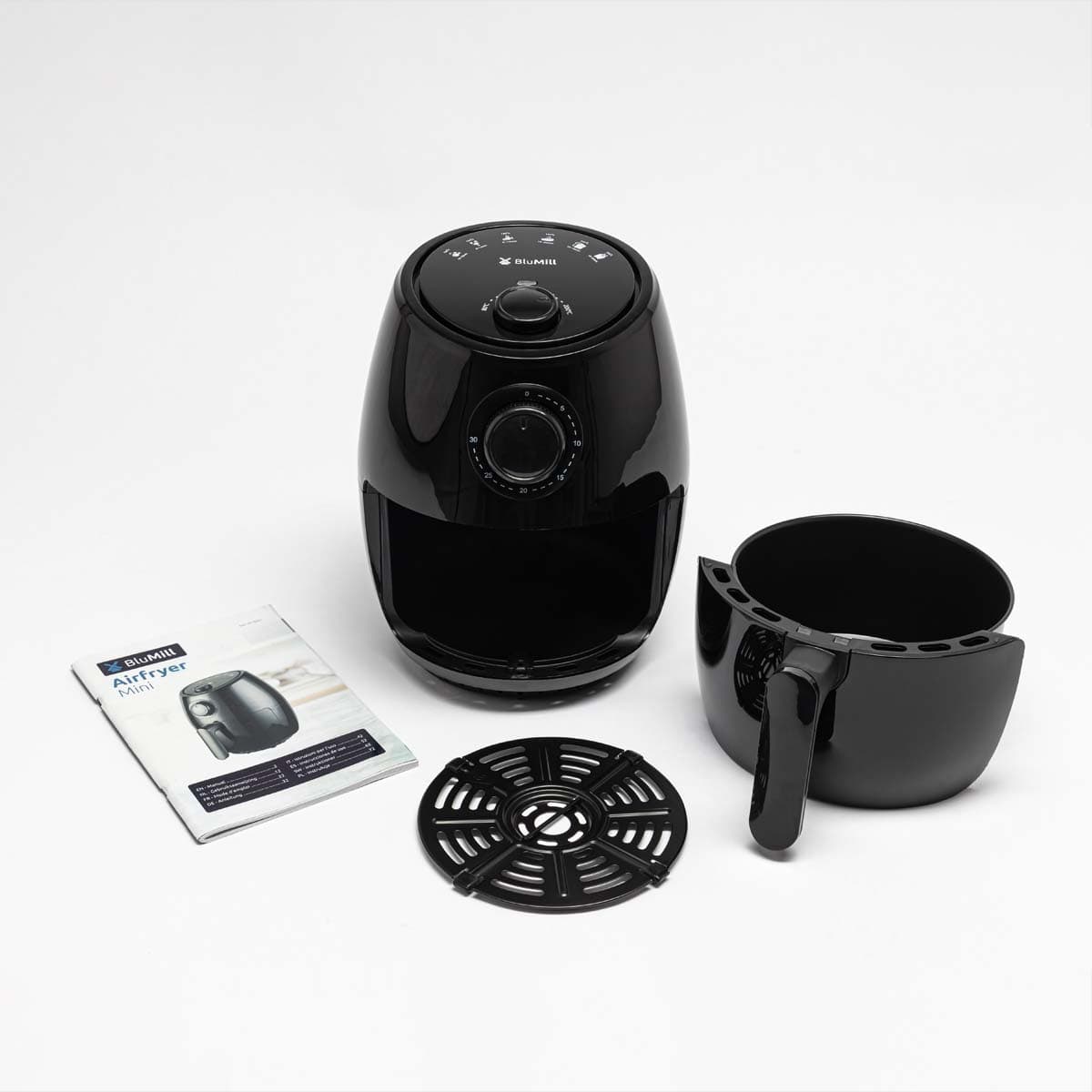BluMill Mini Airfryer 2L accessoires