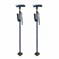 DR-HO'S Get Up & Go Wandelstok - Opvouwbaar, met LED-verlichting en alarm blauw navy
