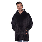 HOMIE Hoodie ultrazachte hoodie-deken zwart